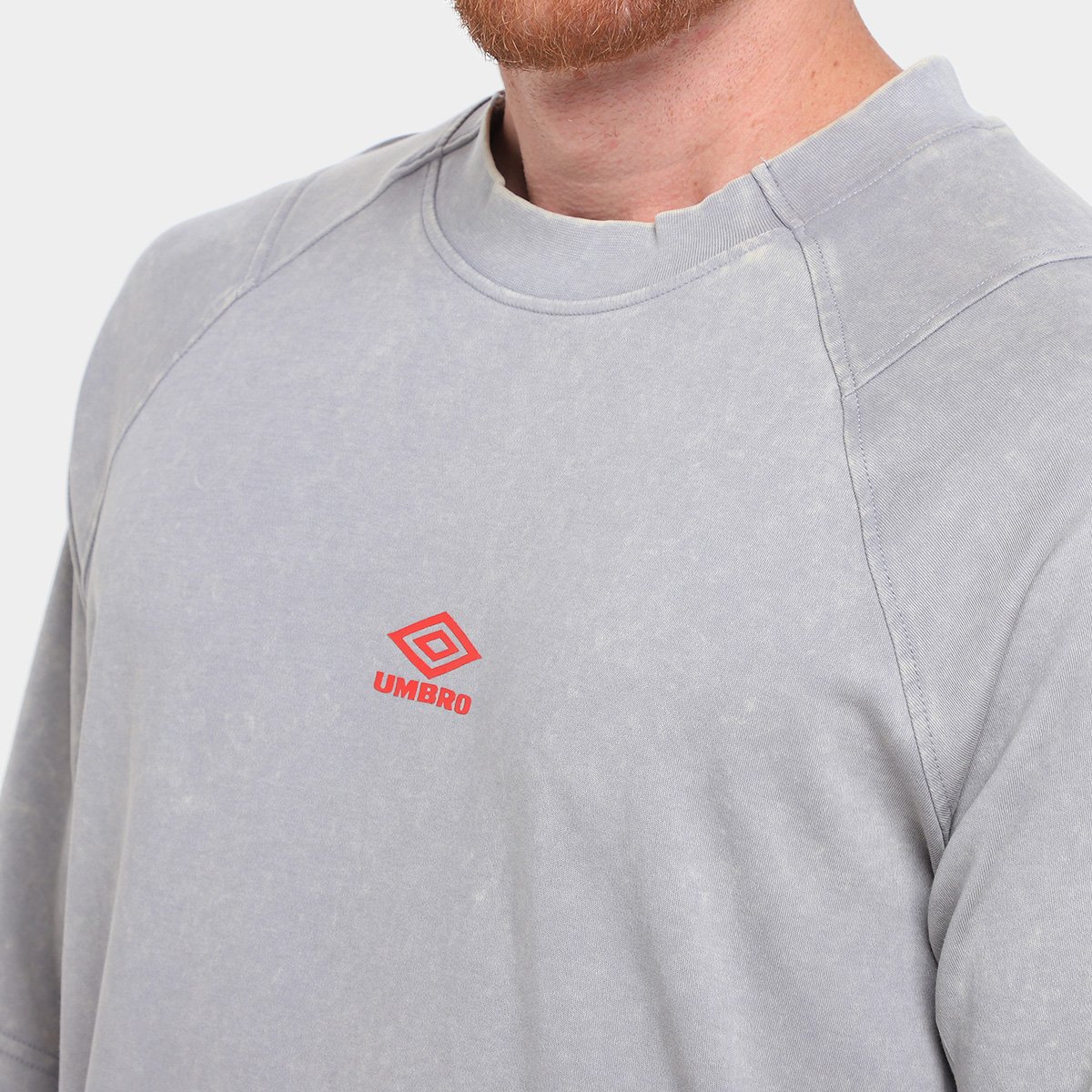 Camiseta Umbro Washed High Neck Boxy Masculino - Tam: P - 2