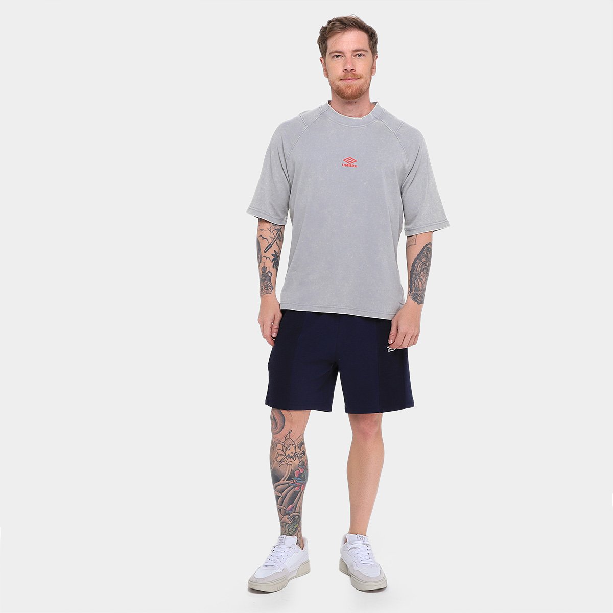 Camiseta Umbro Washed High Neck Boxy Masculino - Tam: P - 3