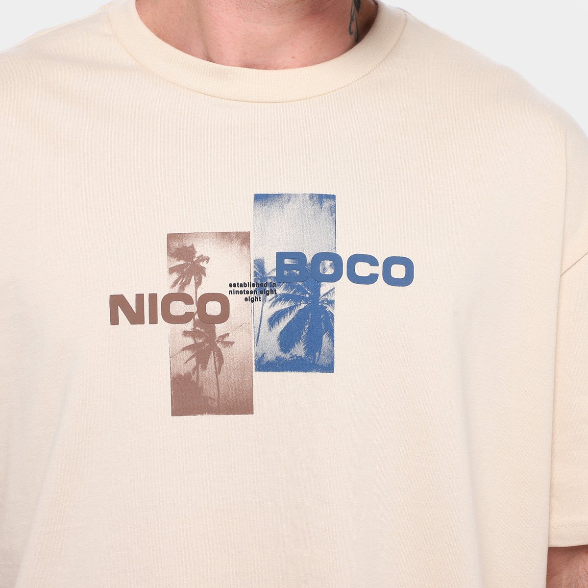 Camiseta Nicoboco Oversized Wilco Masculina - Tam: M - 2