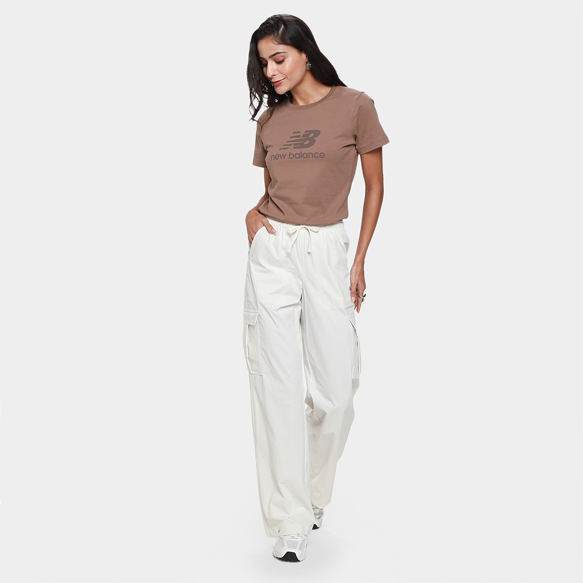 Calça Cargo New Balance Nylon Feminina - Tam: P - 4