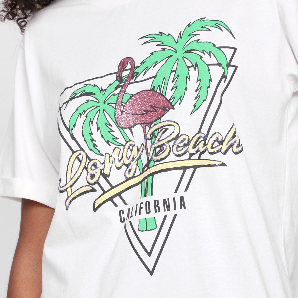 T-Shirt Al Is Love Silk Long Beach Feminina - Tam: G - 2
