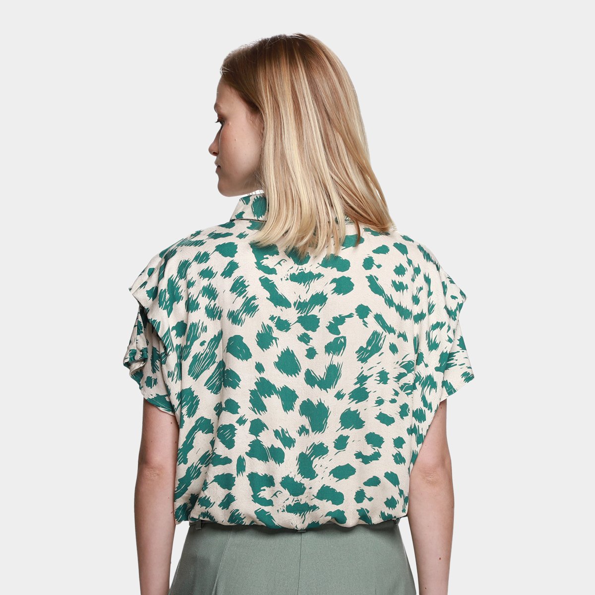 Camisa Manga Curta All is Love Nó Onça Pincelada Feminina - Tam: P - 1