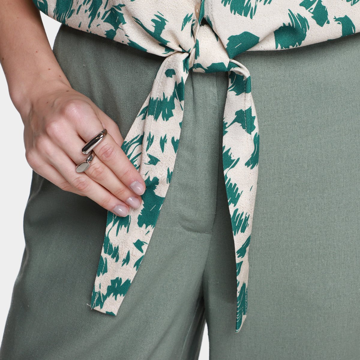 Camisa Manga Curta All is Love Nó Onça Pincelada Feminina - Tam: P - 2