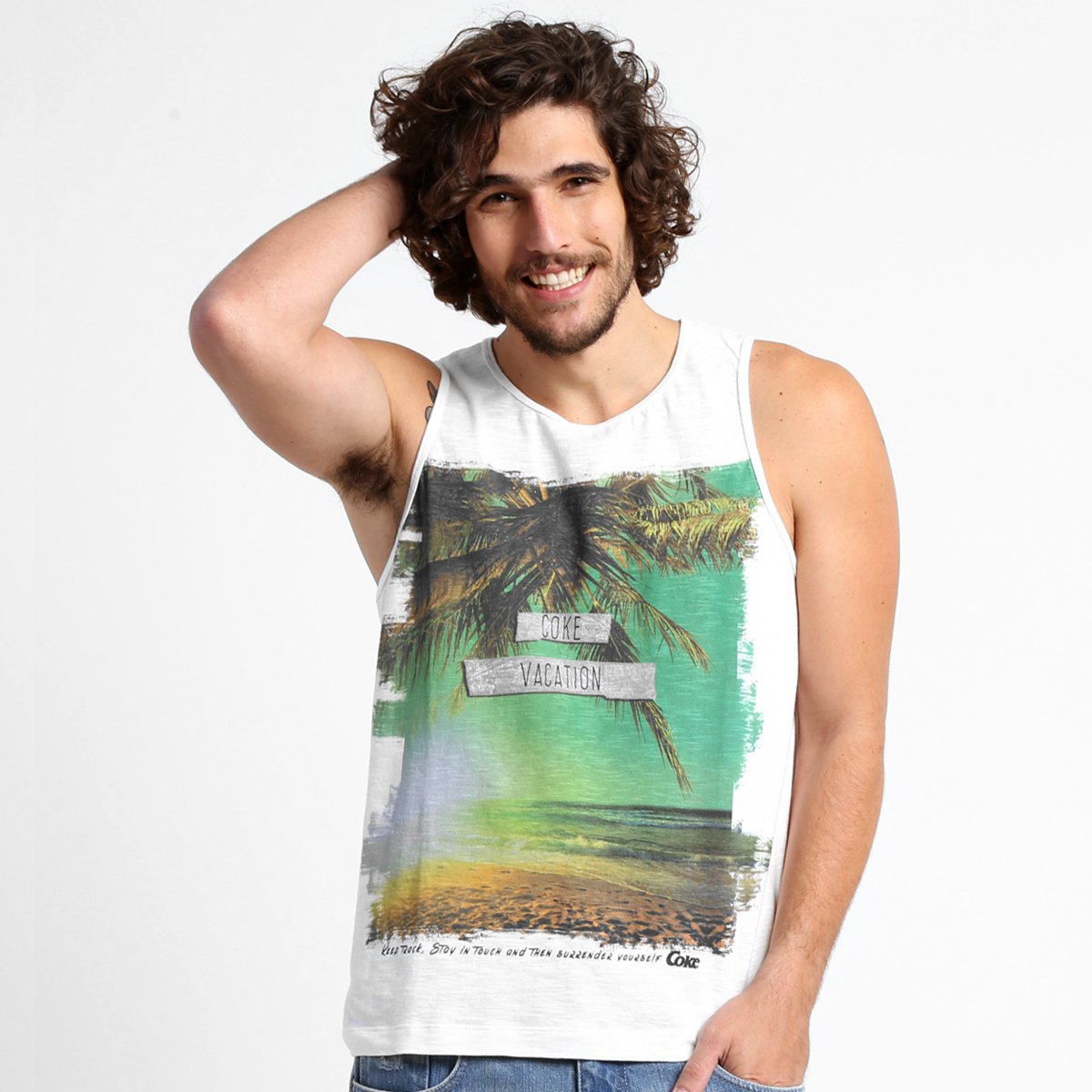 Regata Coca-Cola Flame Estampada