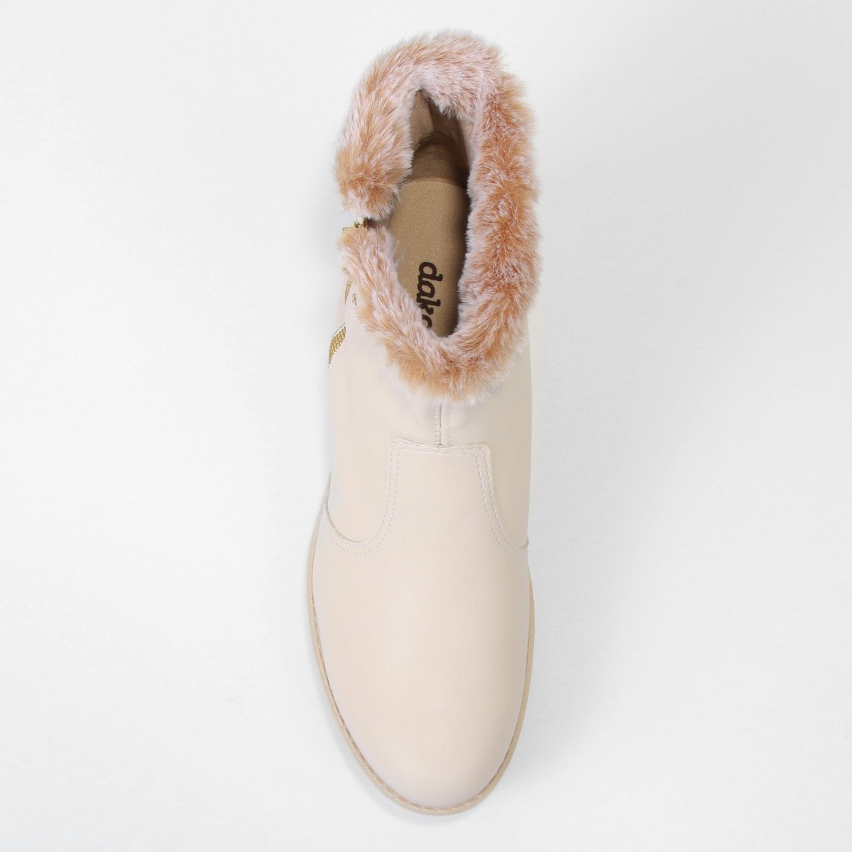 Bota Cano Curto Dakota Anabela Pelo Feminina - Tam: 34 - 2