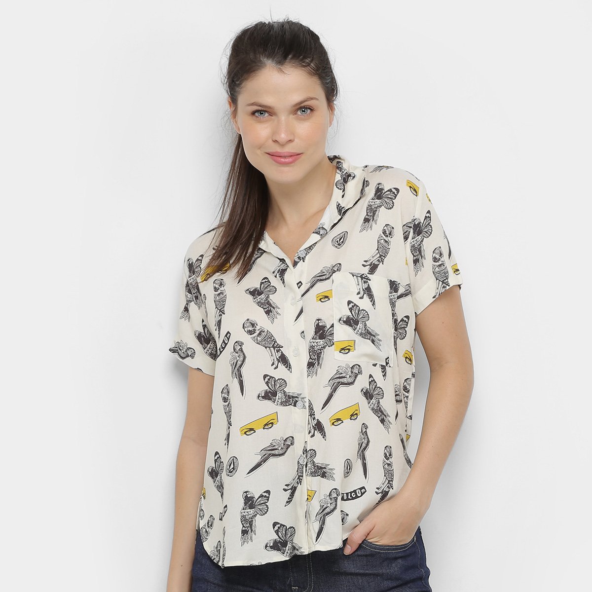 Camisa Volcom Bird Toss Feminina