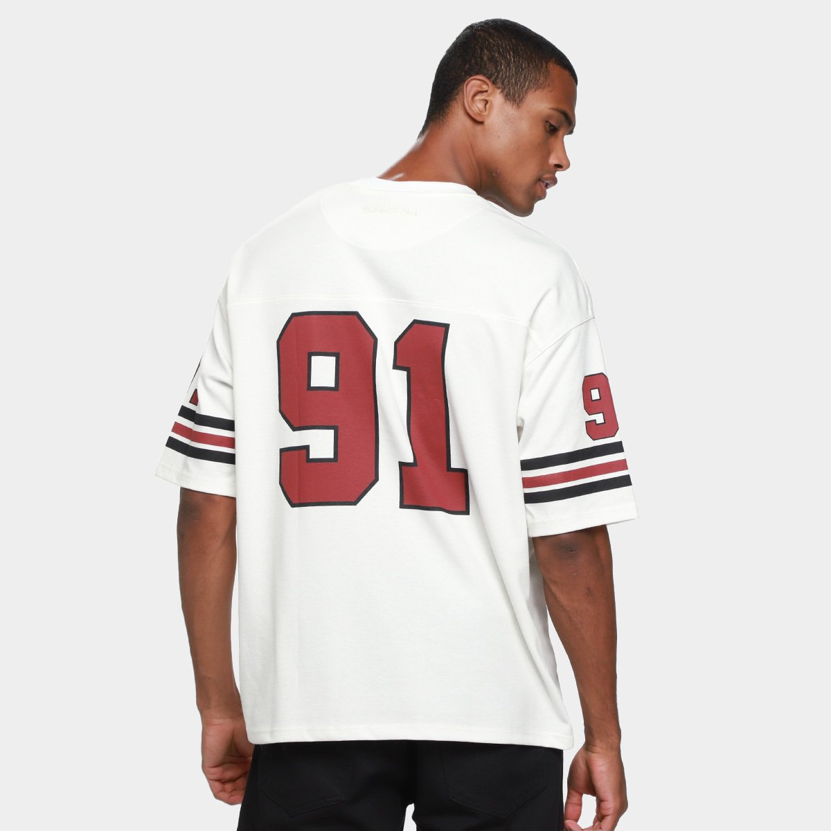 Camiseta NBA Chicago Bulls Football Mitchell & Ness Masculina - Tam: P - 1