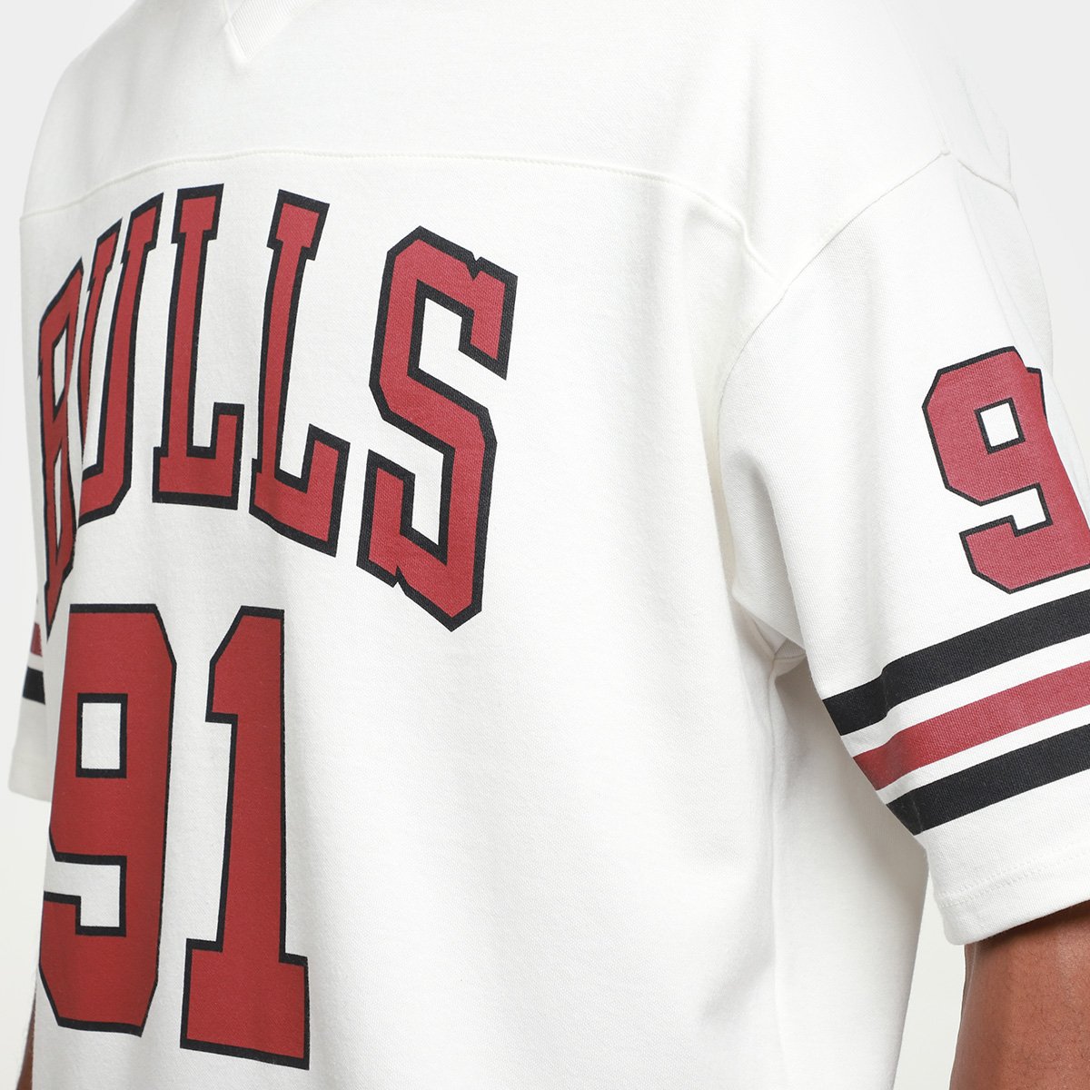 Camiseta NBA Chicago Bulls Football Mitchell & Ness Masculina - Tam: P - 2