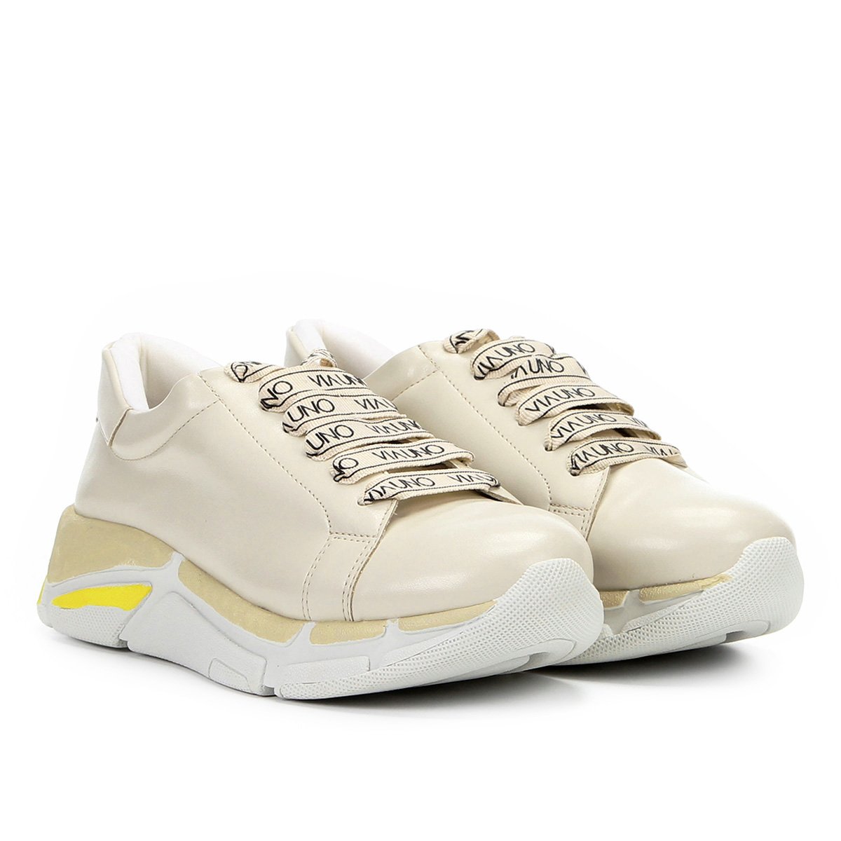 tenis chunky via uno branco