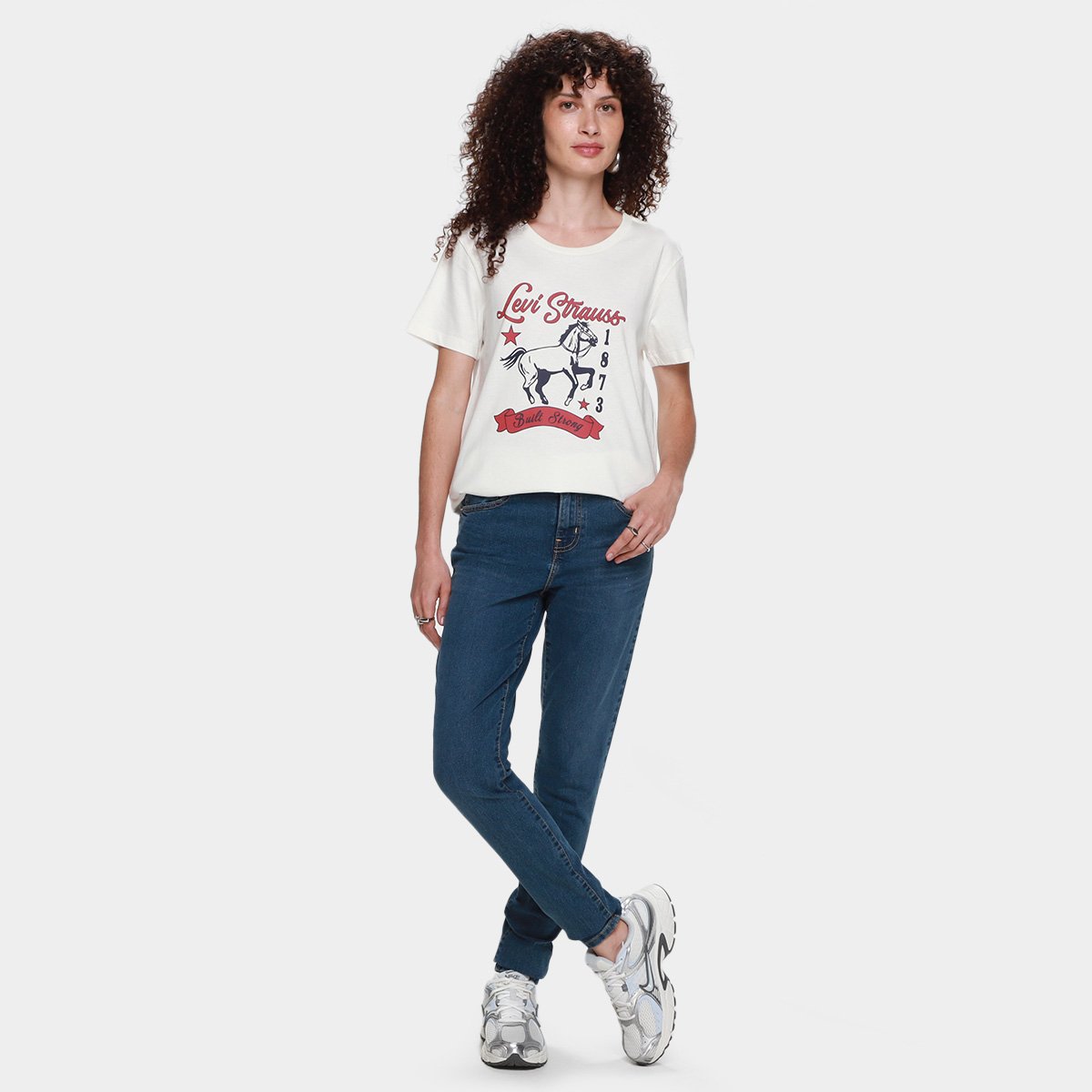 Camiseta Levis Perfect Tee Feminina - Tam: P - 3