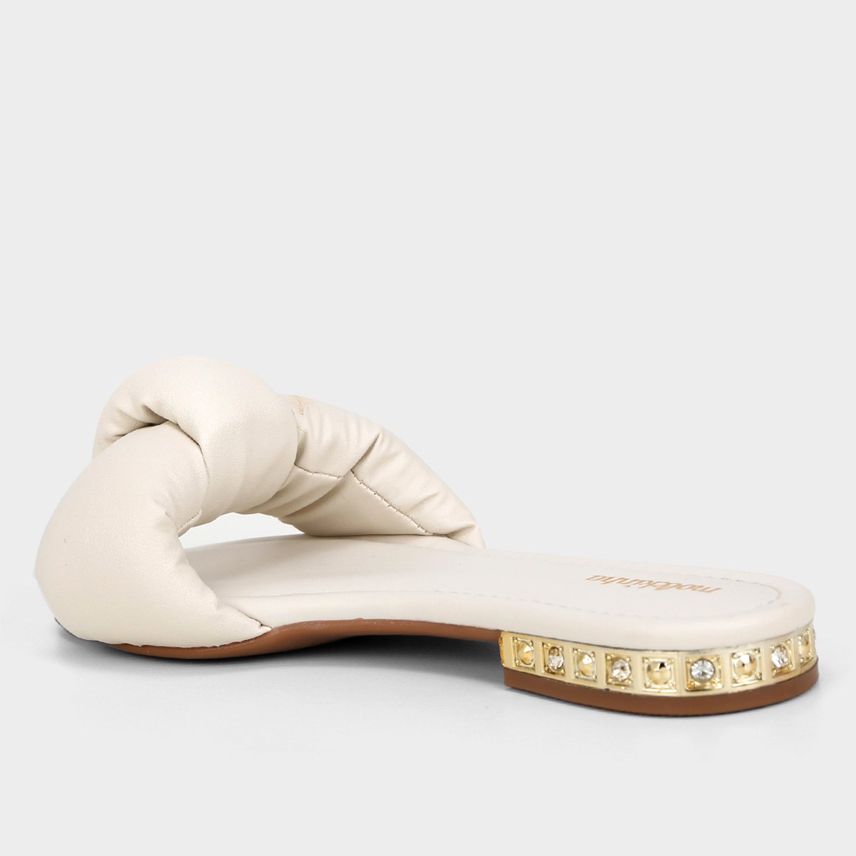 Sandália Infantil Molekinha Nó Strass - Tam: 32 - 3