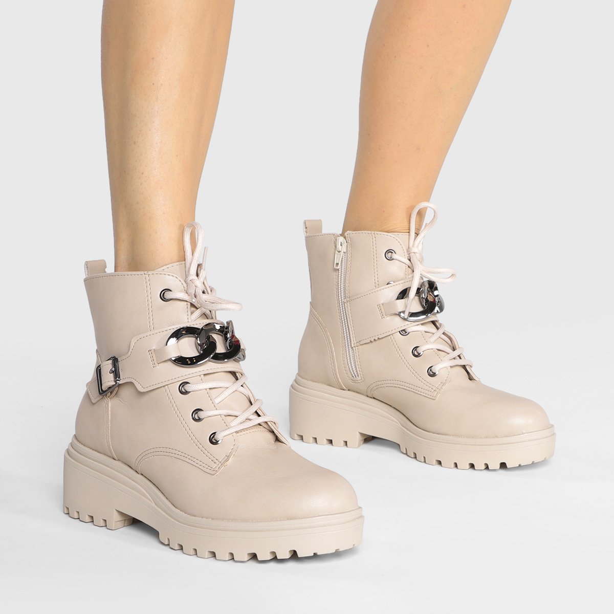 Bota Coturno Via Marte Tratorada Corrente Feminina - Tam: 38 - 1