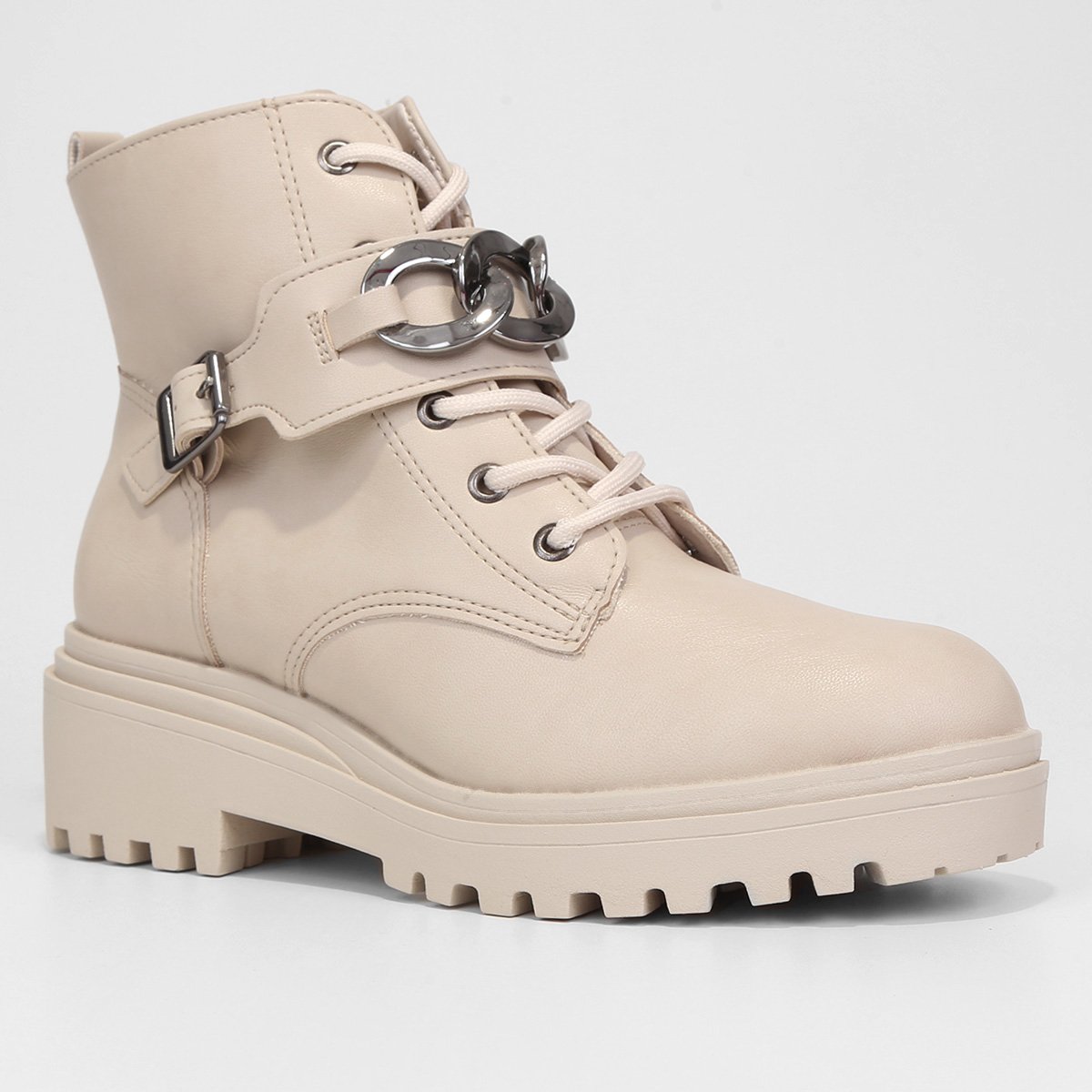 Bota Coturno Via Marte Tratorada Corrente Feminina - Tam: 38 - 2