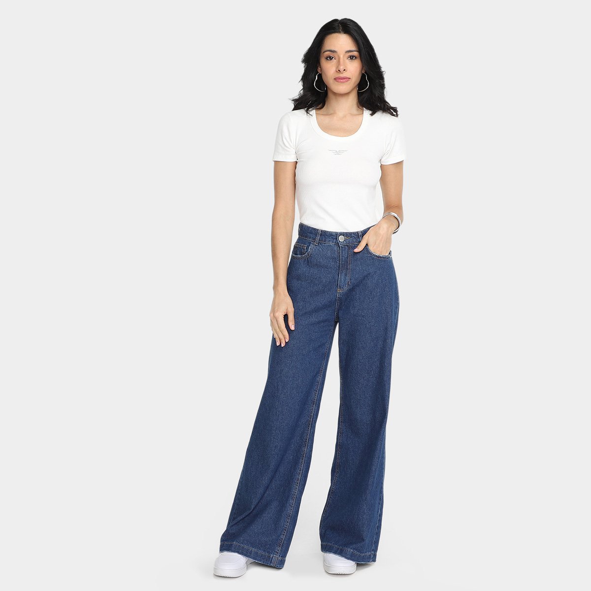 Camiseta Baby Look Ellus Canelada Hotfix Feminina - Tam: G - 3