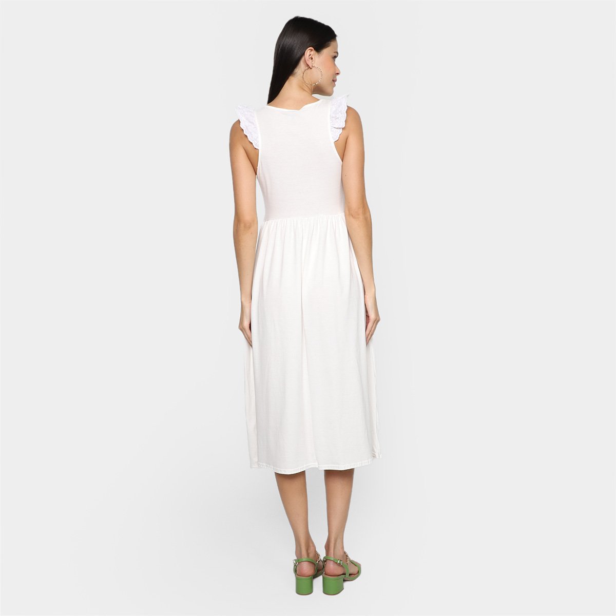 Vestido Midi Malwee Renda Feminino - Tam: P - 1