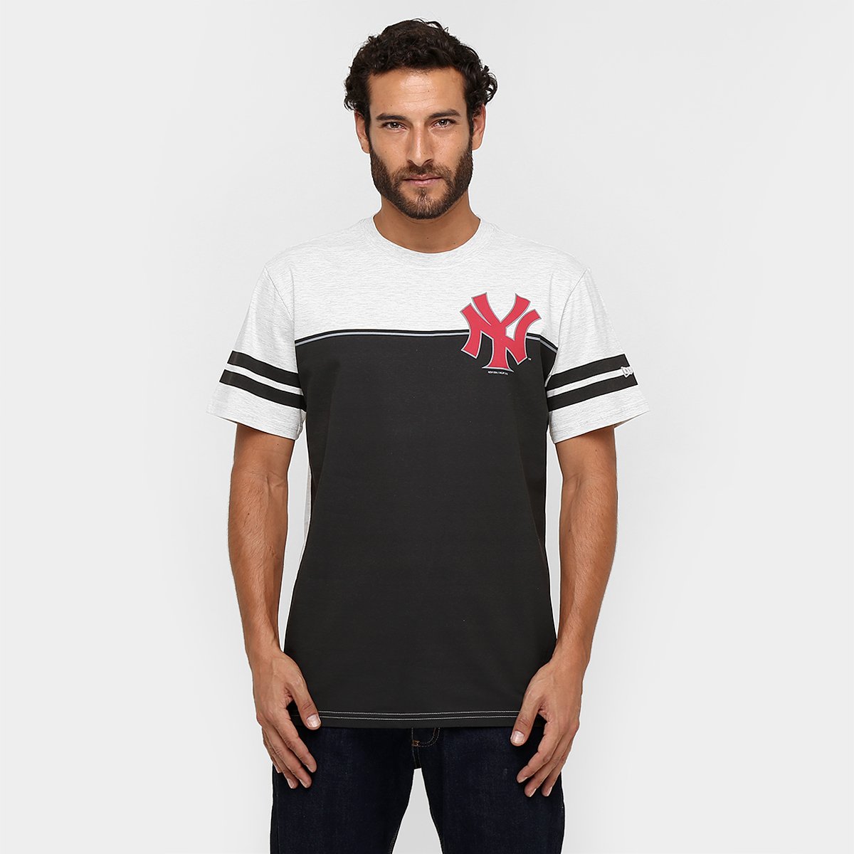 Camiseta New Era MLB Nac Stripes Team 1 New York Yankees