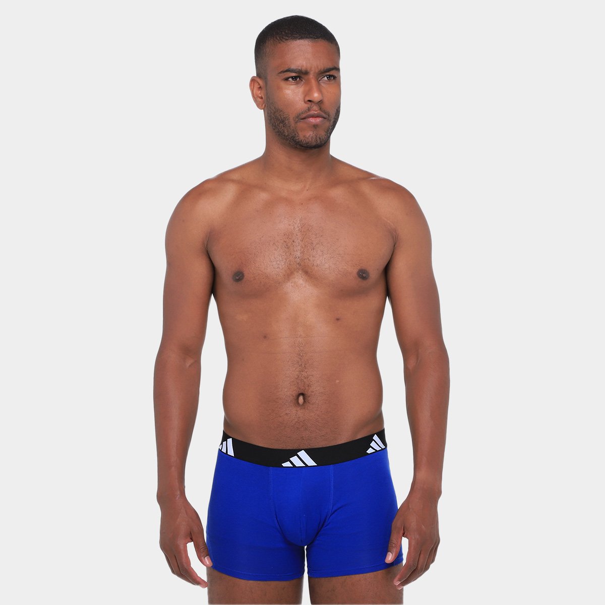 Kit Cueca Boxer Adidas  3 Peças - Tam: P - 1