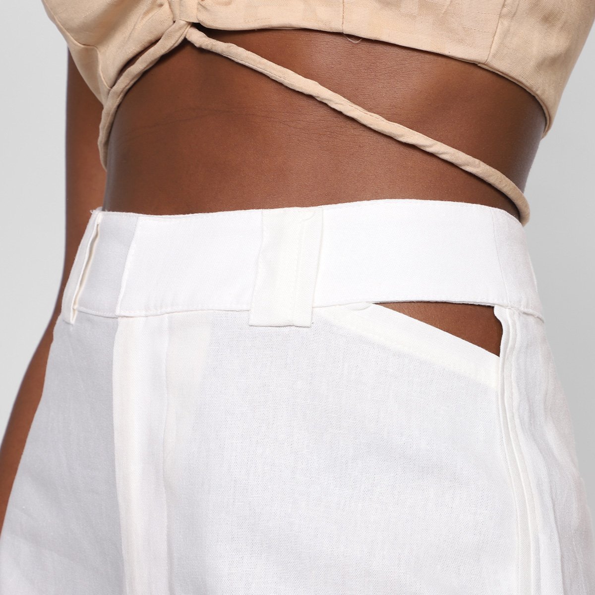 Shorts All's Cut Linho Feminino - Tam: M - 3