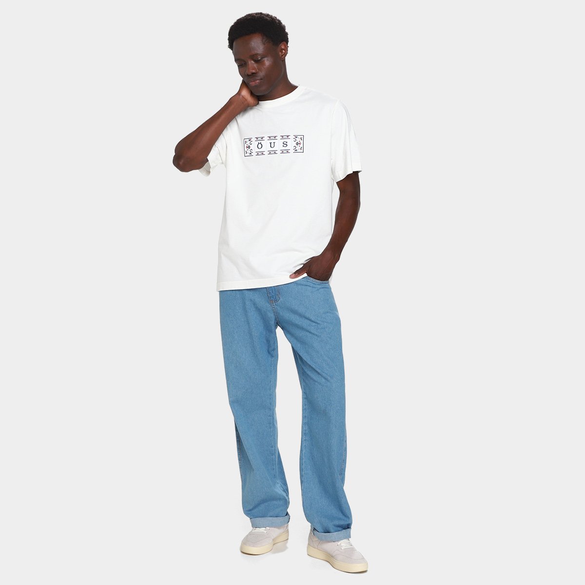 Camiseta Öus Estampada Masculina - Tam: GG - 3