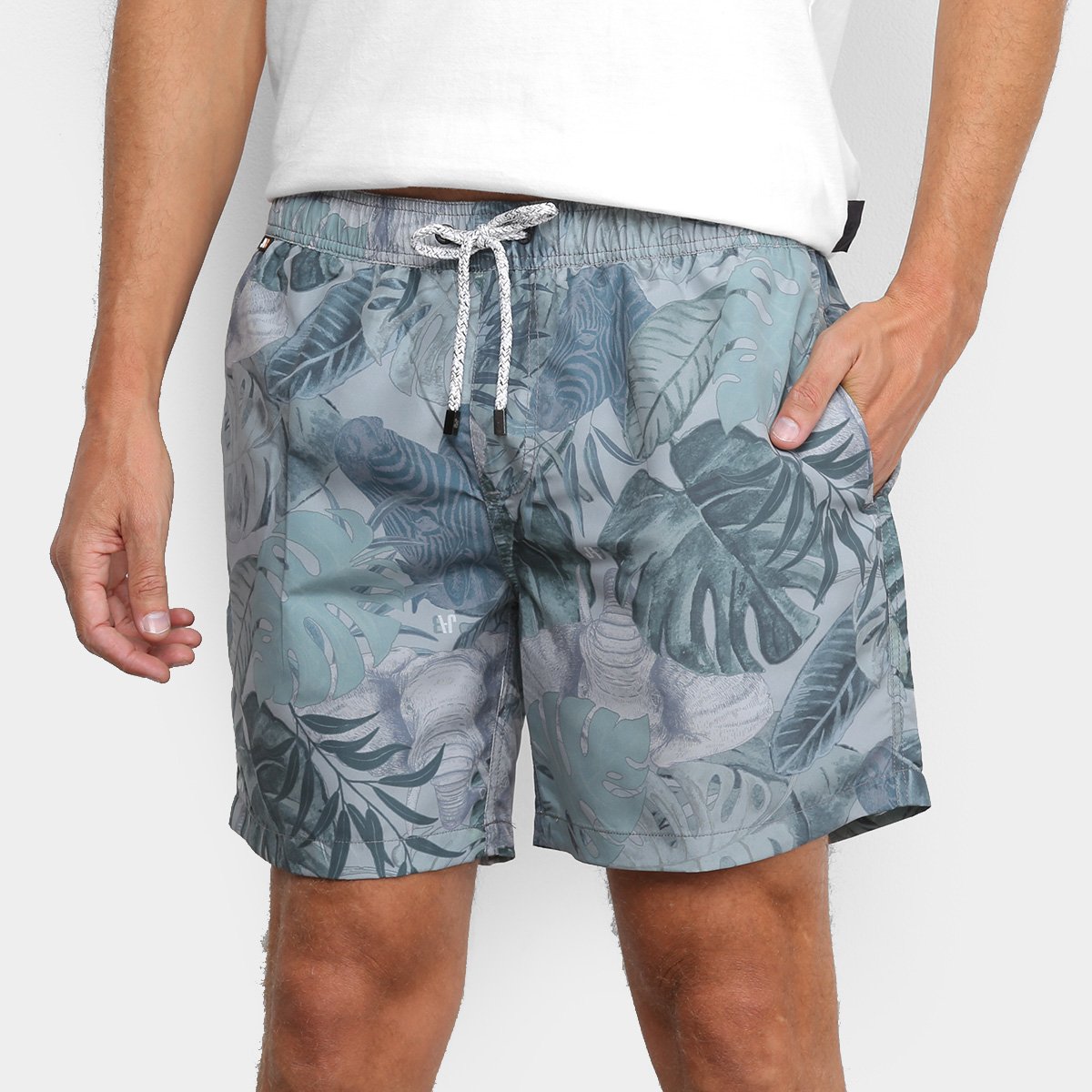 Shorts JAB Estampado Urban Tropical Masculino