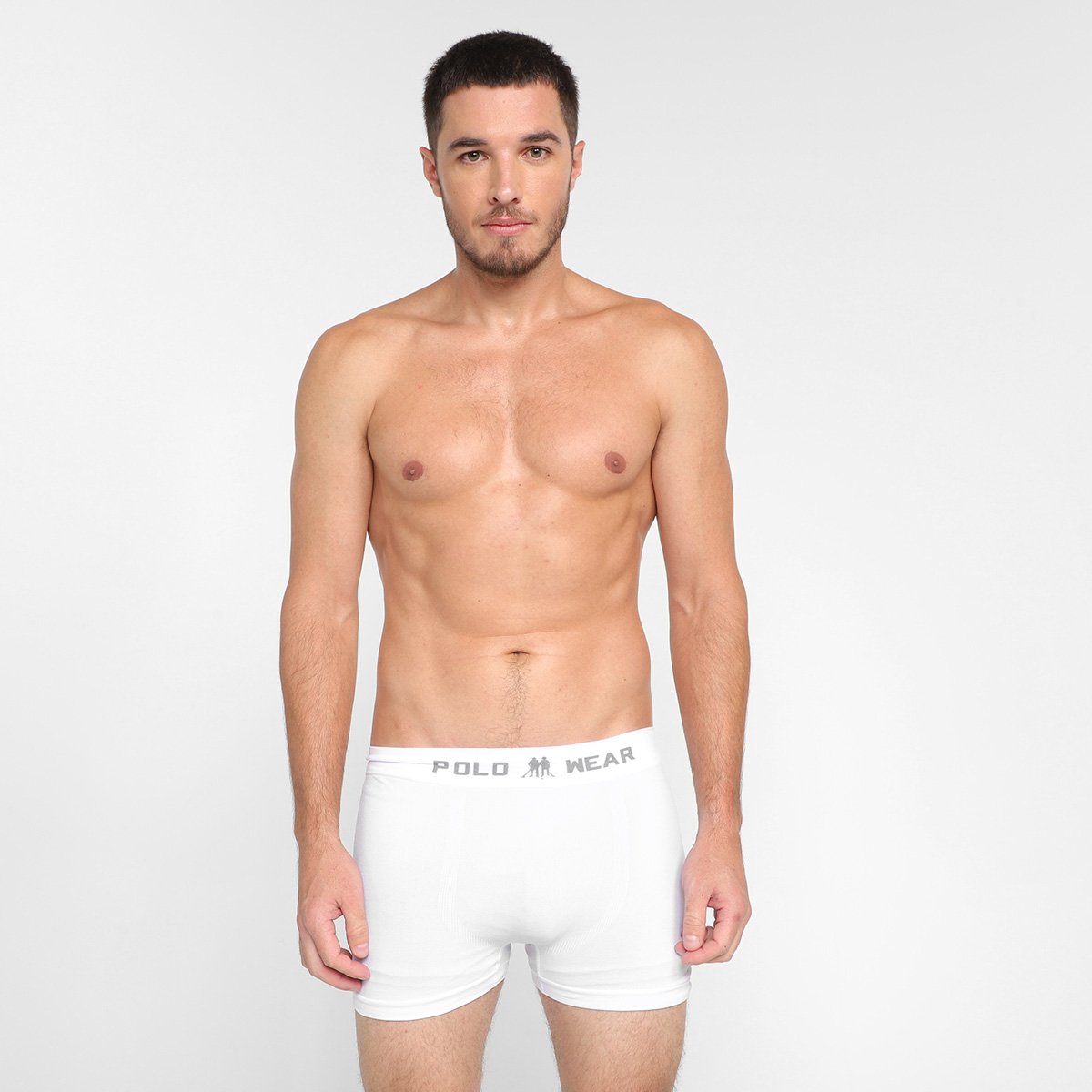 Kit Cueca Boxer Polo Wear Poliamida 12 Peças - Tam: P - 5