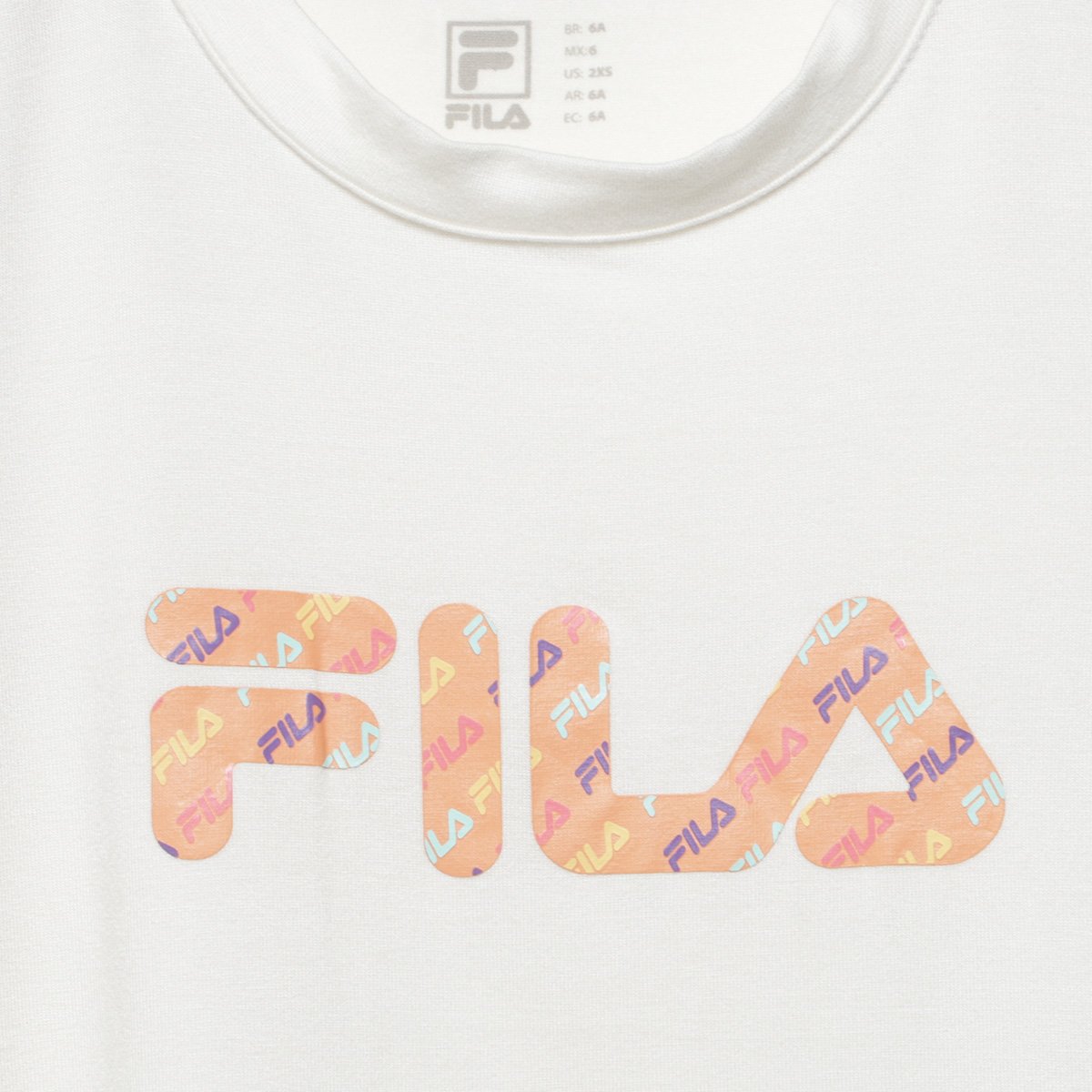 Camiseta Infantil Fila Letter Slim I Menina - Tam: 2A - 1
