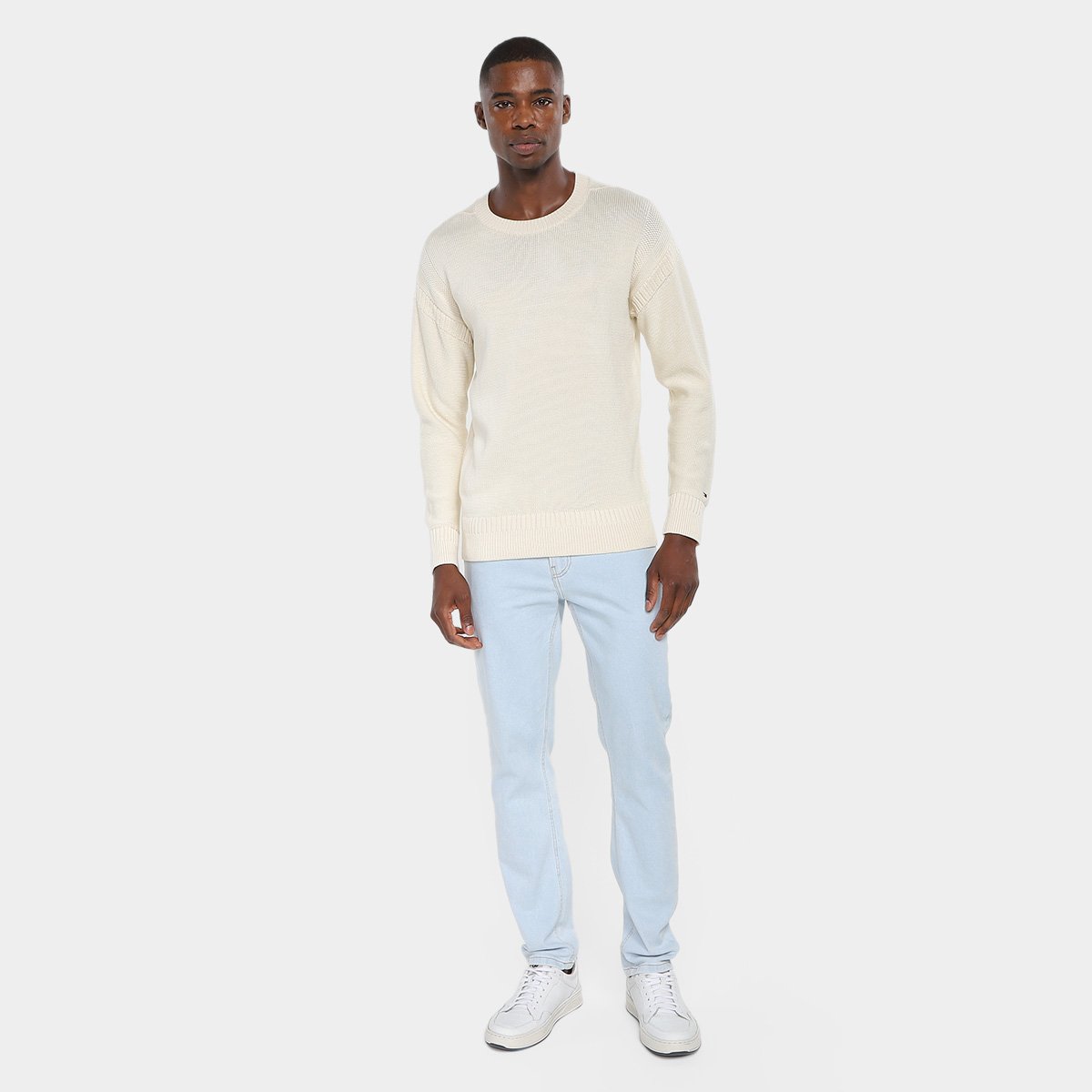 Suéter Tommy Hilfiger DC Guernsey Crew Neck Masculino - Tam: P - 3