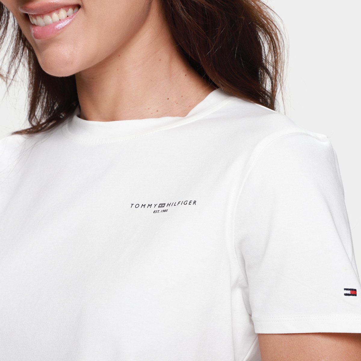 Camiseta Tommy Hilfiger 1985 Casual Feminina - Tam: P - 2