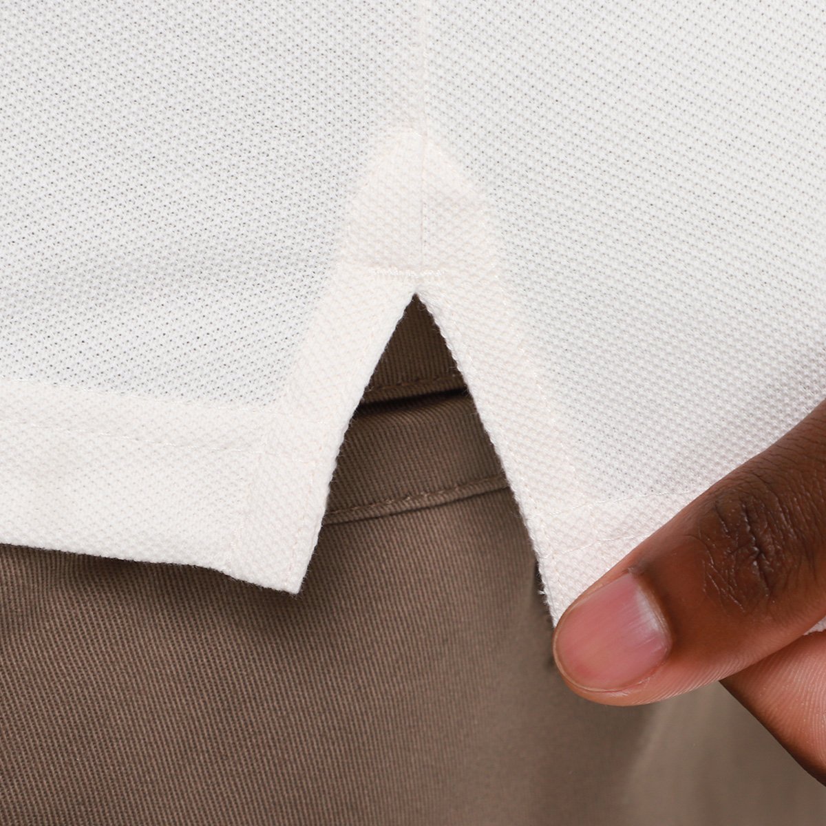 Camisa Polo Tommy Hilfiger Slim Fit Cuff Interest Masculina - Tam: M - 4