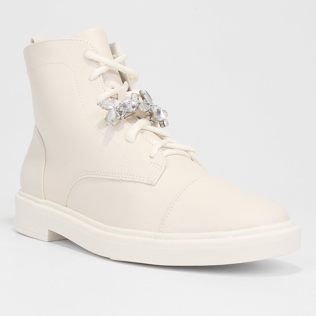 Bota Coturno Anacapri Enfeite Pedraria Feminina - Tam: 39 - 2