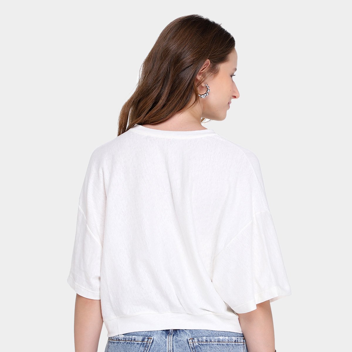 Camiseta Animale Cropped Feminina - Tam: P - 1