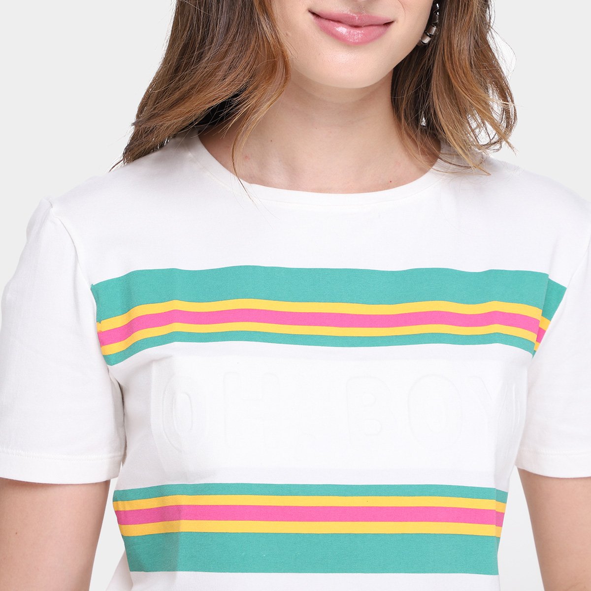 T-Shirt Oh,Boy! Relevo Feminina - Tam: P - 2