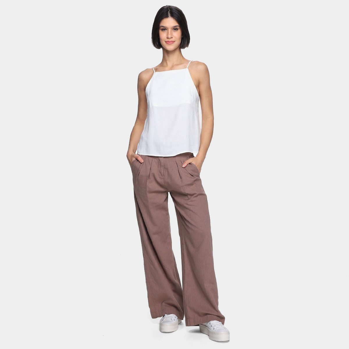 Blusa Oh, Boy! Lisa Alças Finas Feminina - Tam: P - 3