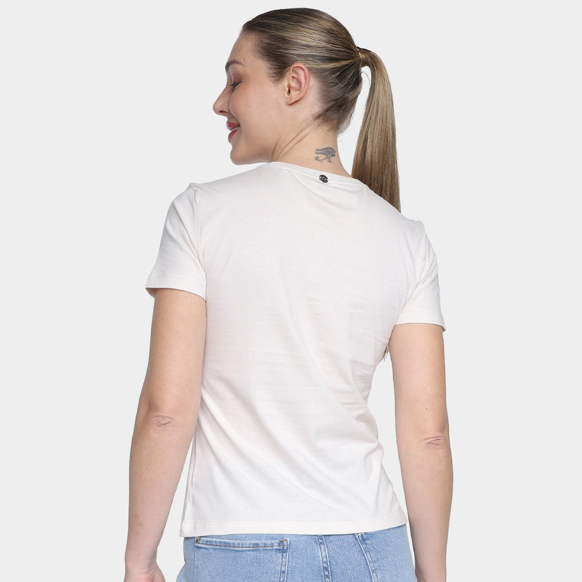 Camiseta Calvin Klein Logo Feminina - Tam: M - 1