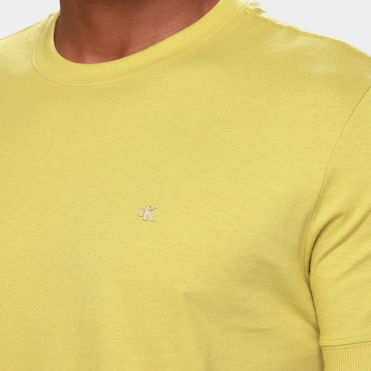 Camiseta Calvin Klein Malhão Com Punhos Masculina - Tam: P - 2