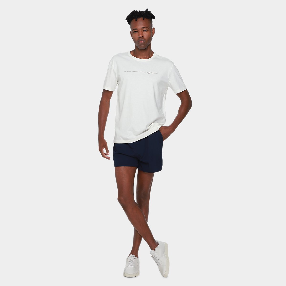 Camiseta Calvin Klein Logo Calvin Klein Ck Masculino - Tam: P - 3