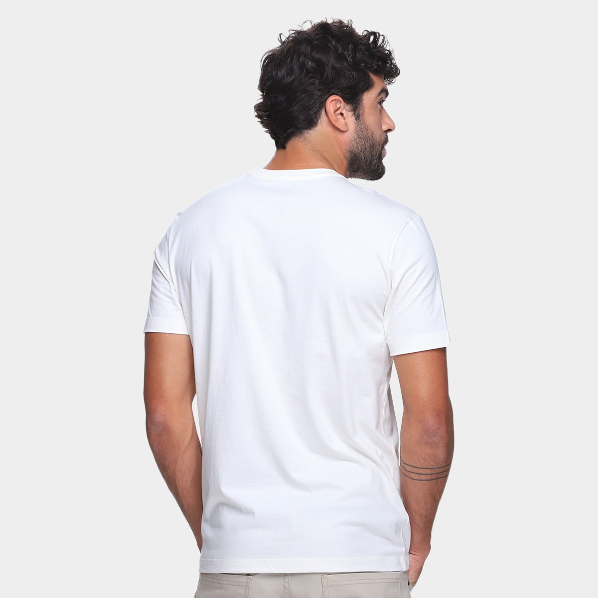 Camiseta Calvin Klein Stripe Logo Gel Masculino - Tam: P - 1