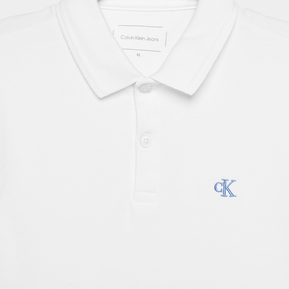 Camisa Polo Infantil Calvin Klein Logo Bordado - Tam: 16A - 1