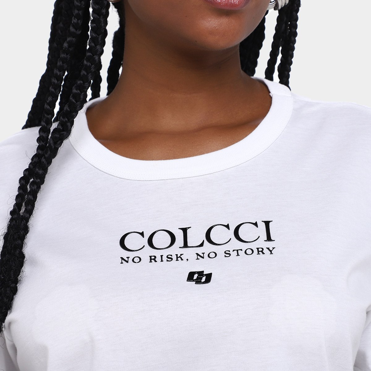 Camiseta Colcci No Risk No Story Feminina - Tam: P - 2