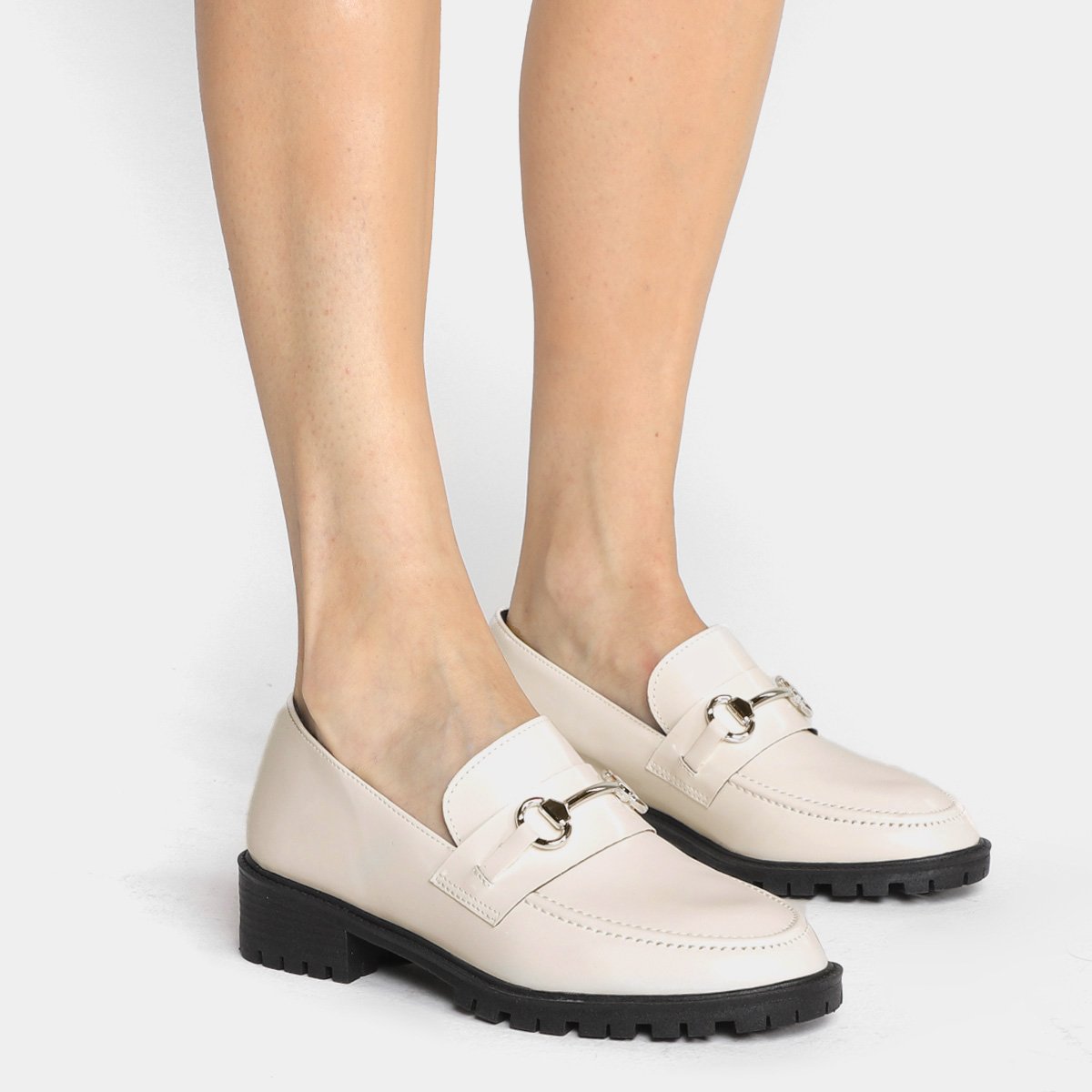 Mocassim Shoestock Metal Tratorado Feminino - Tam: 39 - 1