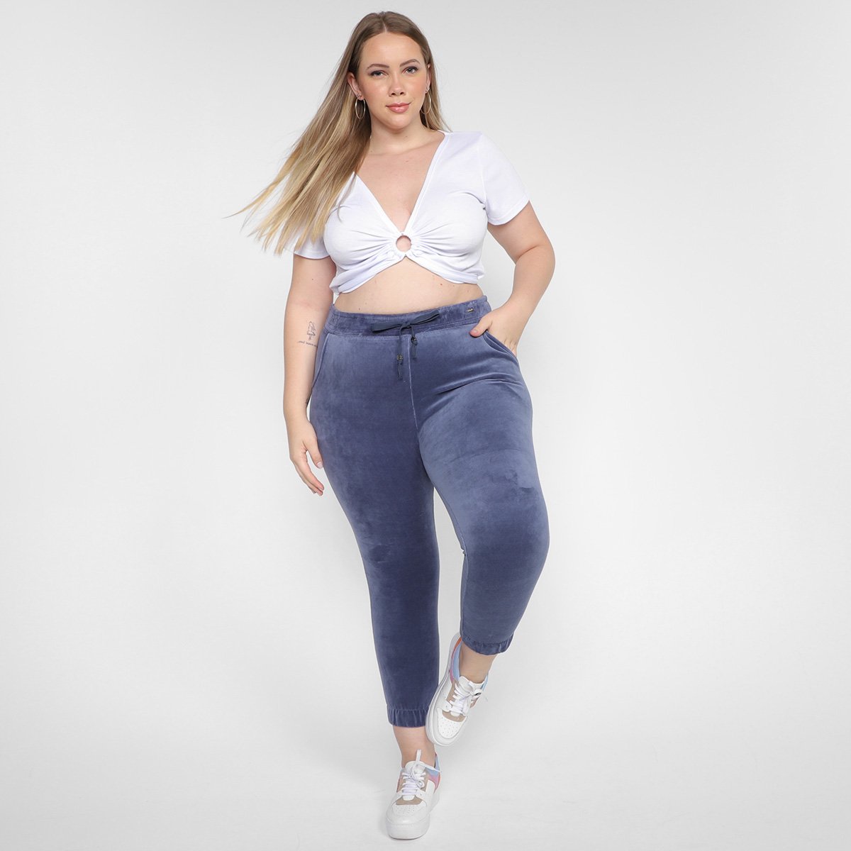 Calça Plus Size Maelle Push Feminina - Tam: M - 1