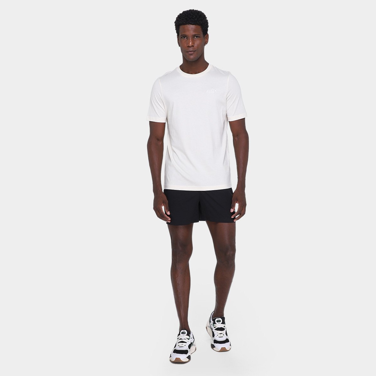 Camiseta Puma Small n. 1 Logo S Masculina - Tam: M - 3