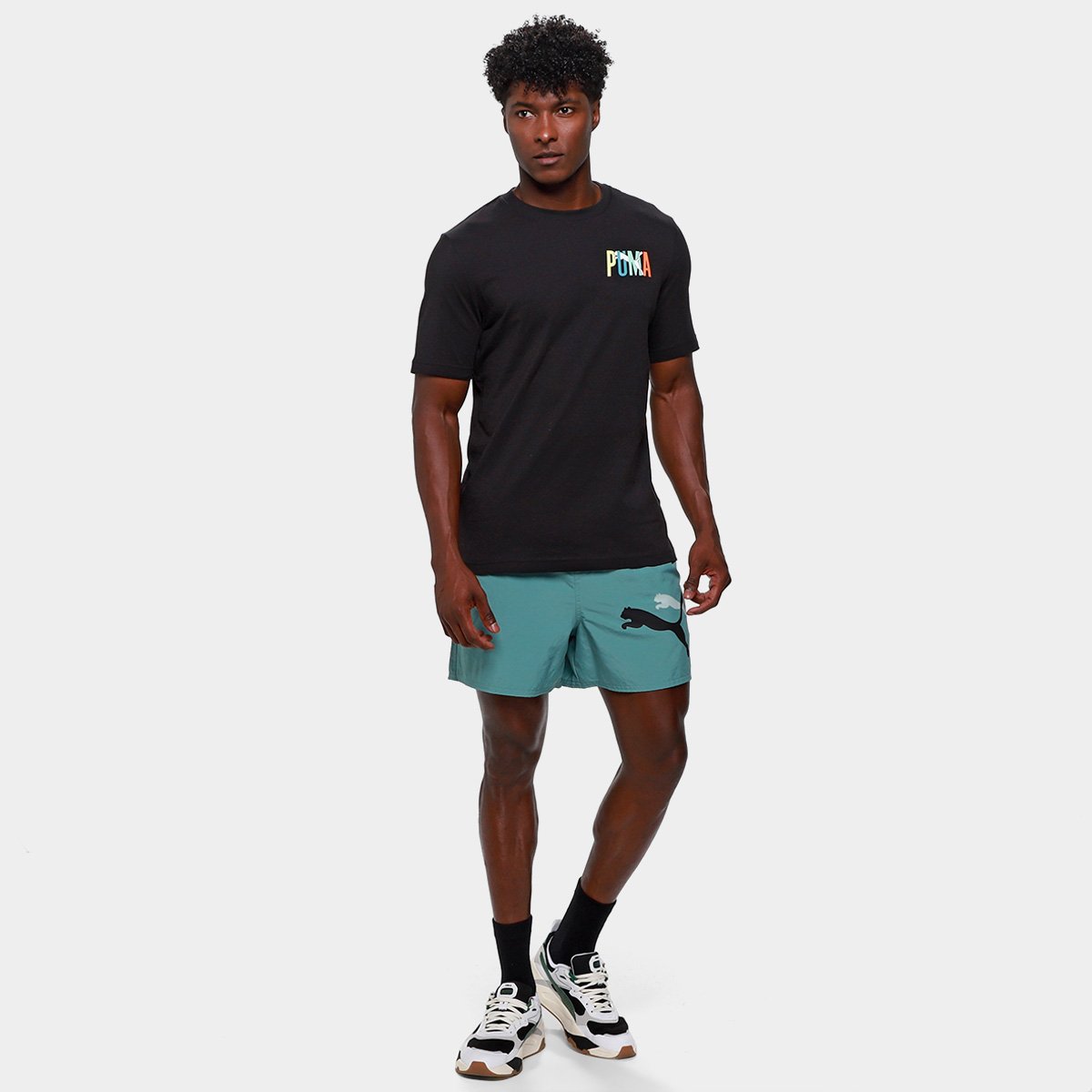 Camiseta Puma Graphic Masculina - Tam: G - 3