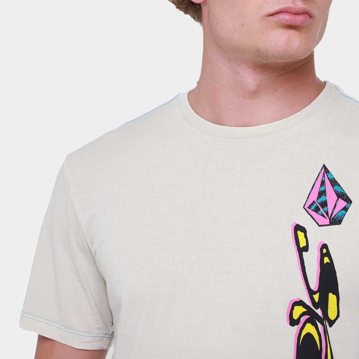 Camiseta Volcom Haynes Masculina - Tam: P - 2