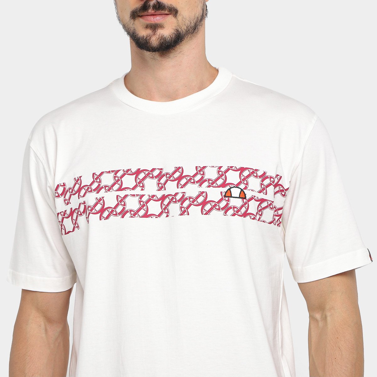 Camiseta Ellesse Estampada + Logo Bordado Masculina - Tam: P - 2