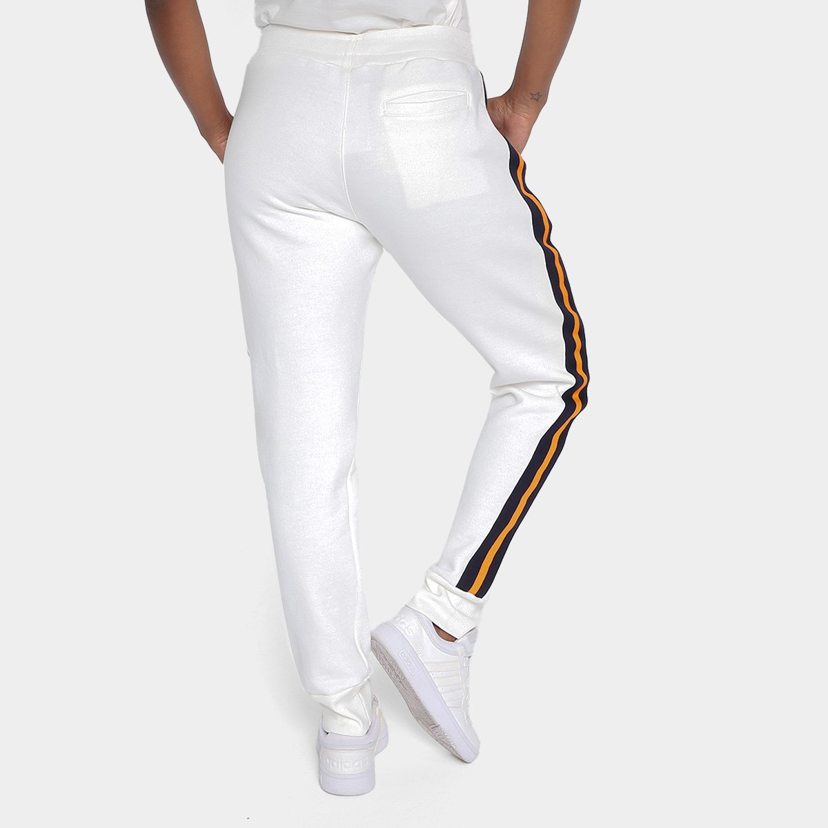 Calça Moletom Ellesse Listras Lateral Feminina - Tam: P - 1