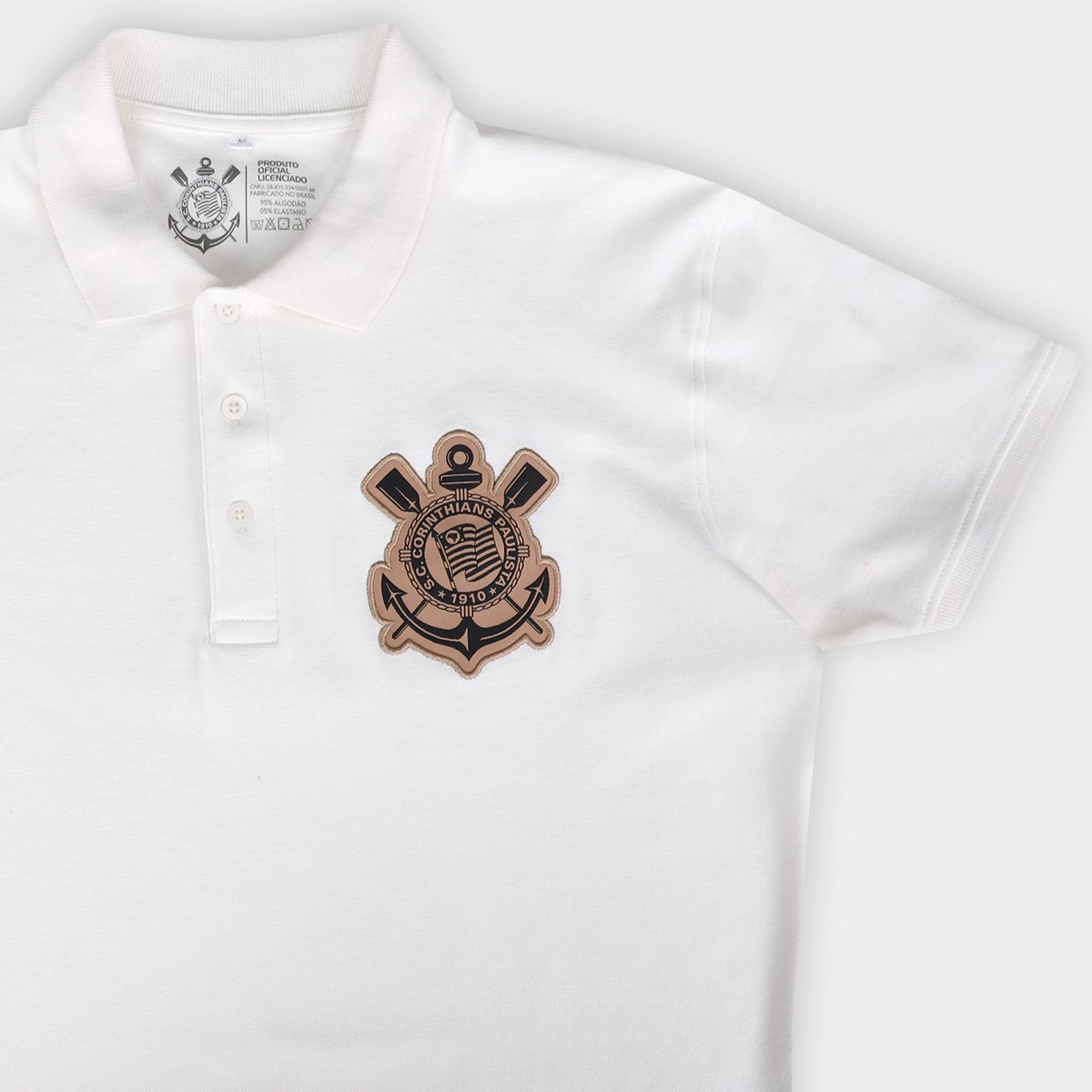 Camisa Polo Corinthians Masculina - Tam: P - 4