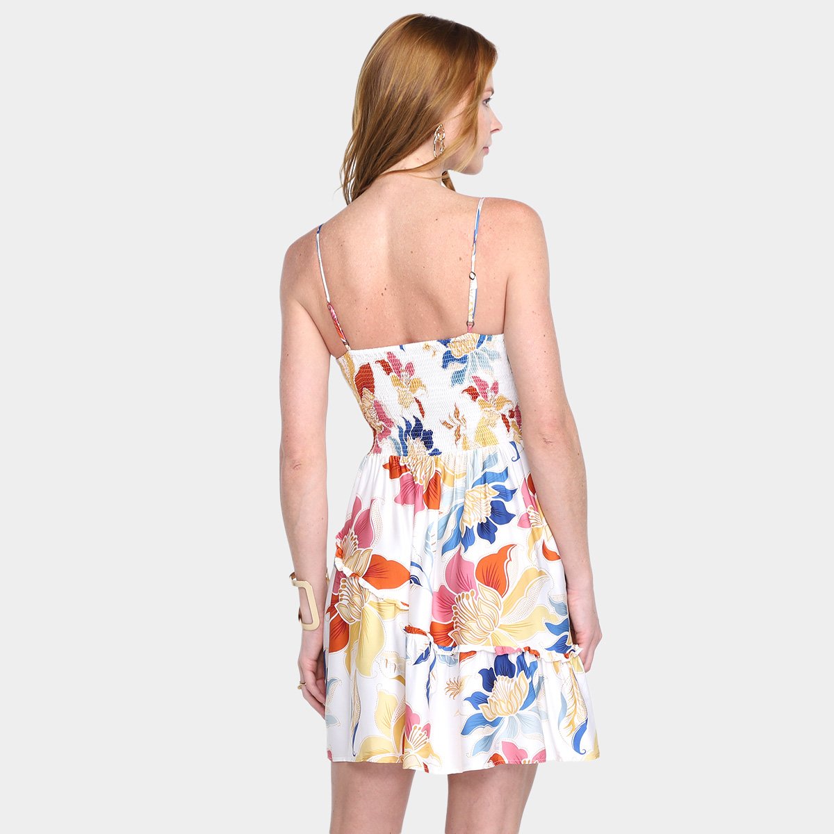 Vestido Curto Farm Floral Majestoso Feminino - Tam: M - 1