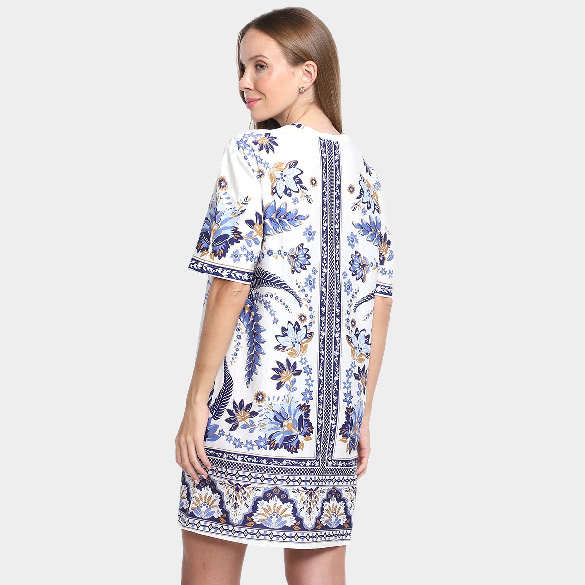 Vestido Farm Tshirt Basico Encanto Tropical Feminino - Tam: M - 1