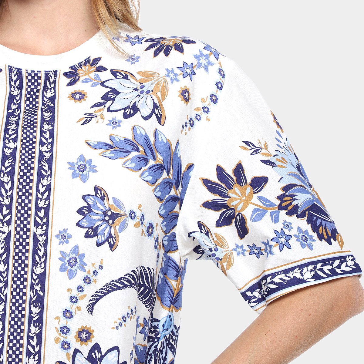 Vestido Farm Tshirt Basico Encanto Tropical Feminino - Tam: M - 2